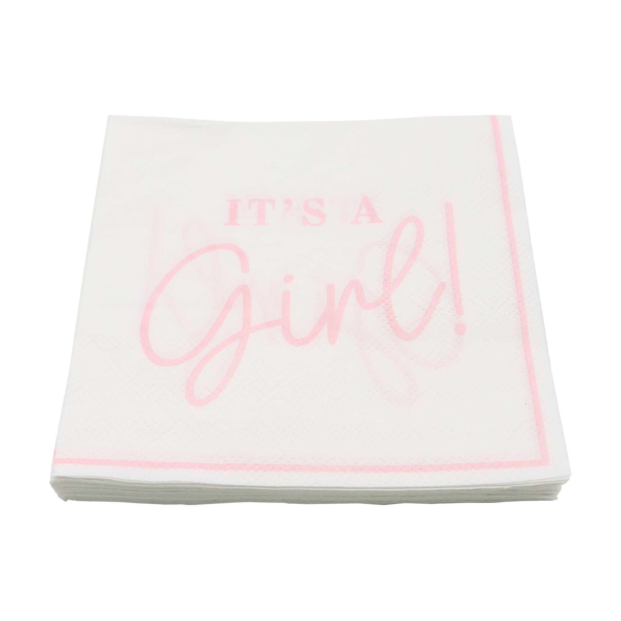 24 Packs: 20 ct. (480 total) It's a Girl Beverage Napkins by Celebrate It™